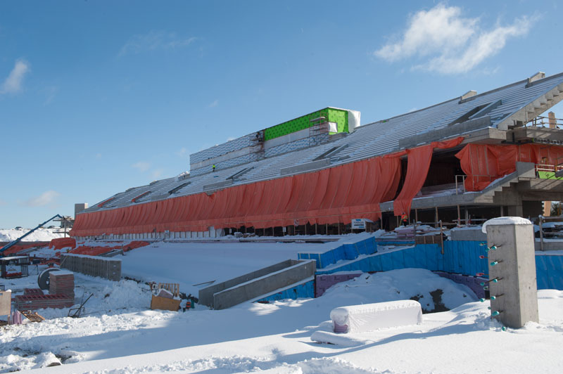 Lansdowne Stadium construction