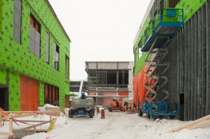 Lansdowne Park urban village construction