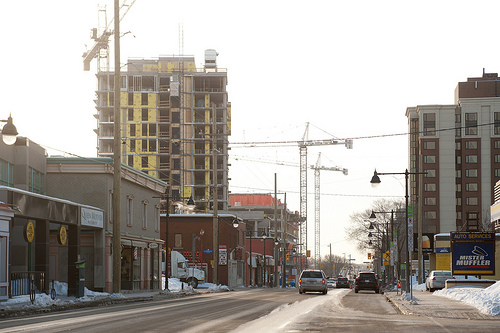 Minto Townhome Construction at Lansdowne Park