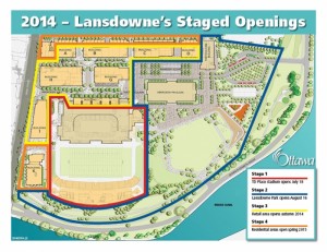 Lansdowne Park Opening Map