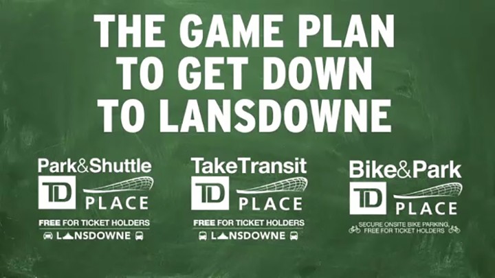 How to get to Lansdowne Park