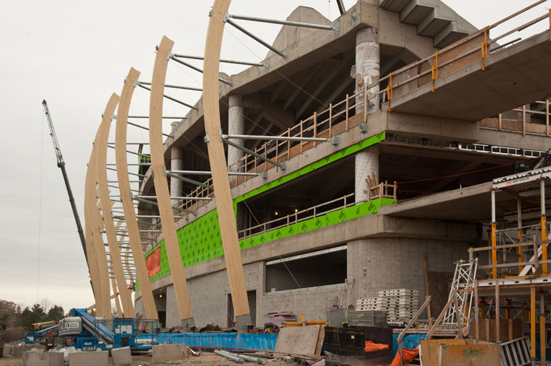 lansdowne park construction in november 2013