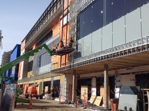 Lansdowne Park construction in April 2014