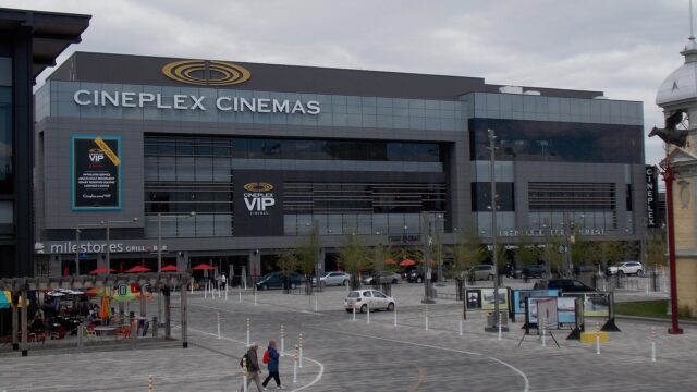 Cineplex Cinemas Lansdowne and VIP building at Lansdowne Park, Ottawa, August 2015