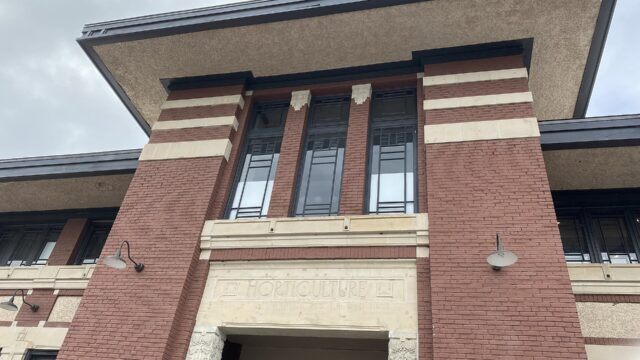 The restored Horticulture Building at Lansdowne Park in Ottawa, October 2020