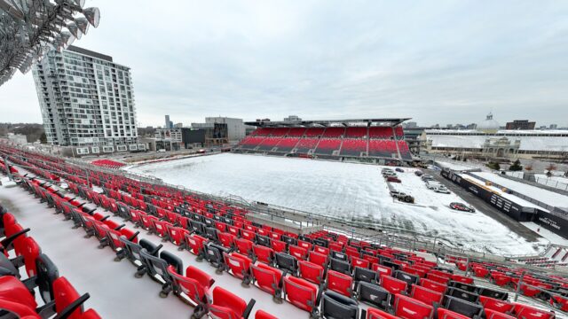 TD Place Stadium at Lansdowne Park, Ottawa, December 2023